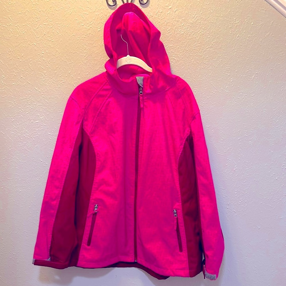 Free Tech Sporty Hoodie Jacket Coat Front Pockets Plus 2X 18 20